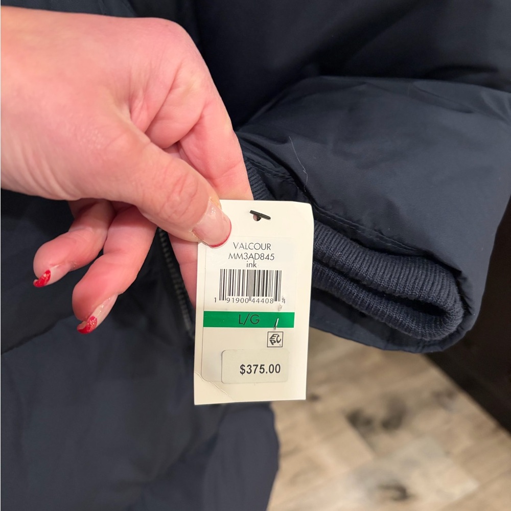 Andrew Marc Navy Puffer Jacket - Picture 2 of 5